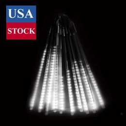 Weihnachtslicht Meteorlichter LED-Weihnachtslichter im Freien Eisröhren 50cm 10er-Röhre LED-Lichterketten bunt Neon AC85-265V