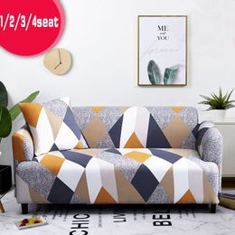 Hot Couch Cover Elastic Geometric Patterns Sofa Cover Slipcovers Printed Sofa Slipcover Home Decoration Sofa Protector 201119
