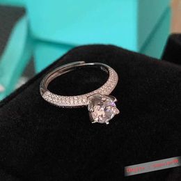 -Beliebt08 Designer Ring Luxurys Charme Juwely Designer Hohe Qualität Sterling Silber Werbung Engagement Diamant Ringe Paar Hochzeit