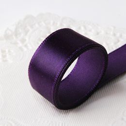50-Yards Wedding favor gift box 15mm width dark purple ribbon party gift wrapping ribbon pearl ribbon for party, wedding, gift free shipping