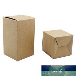 20Pcs/Lot Craft Gifts Kraft Paper Wedding Party Favour Brown Packing Boxes DIY Soap Chocolate Paperboard Boutiques Package Box