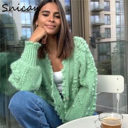 solid green cardigan mujer Jewellery button dots knitted sweater kardigan winter fashion ladies cardigans tops za women 2020 new LJ201114