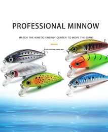 New & Hot Type Artificial Bait High Quality Hooks 10.5G 75MM Minow Lure 8 Colors Carp Fishing Tackles& Tools