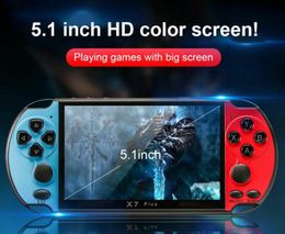 X7 Plus 5.1 Game Console Portable Camera MP5 Double Rocker 8G Video Music LCD Rechargeable Handheld vs m3 821 660 x12
