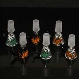 hookahs 14mm glass bowls Male Joint Handle Beautiful Slide bowl piece smoking Accessories For Bongs Water Pipes