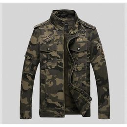 spring style Camouflage coat Military uniform jacket mens jacket luxury men Outerwear & Coats denim slim army jacket for men 201104