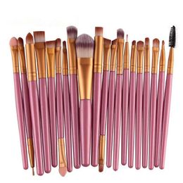 Makeup Brush Set Face Eye Function Brushes High Quality Suit Colorful Wooden Pole Style beauty Appliances Plastic Handle 6 8as B2