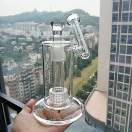 wholesale 22.5cm Tall Matrix sidecar bong hookah birdcage perc Oil Rig thick smoking water pipe Joint size18.8mm