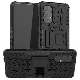 Cases For Samsung Galaxy A32 4G 5G Heavy Duty Rugged Armor Stand Shockproof Case Soft TPU Silicone Hard PC Back Cover Coque Fundas