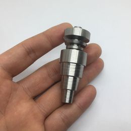 Newest Portable 10MM 14MM 18MM Titanium Nails Replaceable Tip Straw Innovative Design For Glass Bong Silicone Smoking Tube Accessories DHL