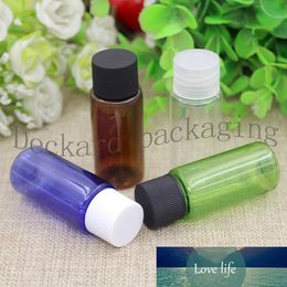 100pcs 15ml Screw Lid Bottle,Clear Plastic Cosmetic Container,Sample Essential Oil Sub-bottling,Empty Shampoo Bottle