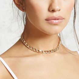 Punk Figaro Chain Necklace Choker for Women Gold Color Thick Chains Necklaces Female Big 2020 Collar Jewelry