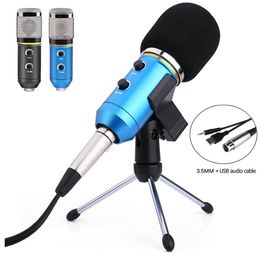 Hot MK-F200TL Professional Microphone USB Condenser Microphone for Video Recording Karaoke Radio Studio Microphone for PC Computer