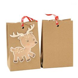 Gift Wrap 12 Pcs Christmas Bag With Special Design Reusable Craft Paper Boxes1