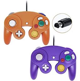 Top Quality Multi Colours Gamecube Game Controller Gamepad, Classic Wired Controllers Compatible with Wii Nintendo Game Cube Fast Shipping