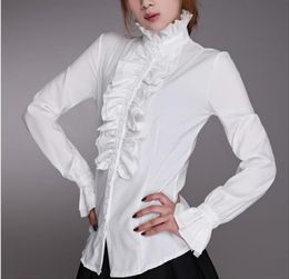 white ruffle blouse uk