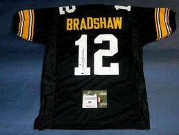 Custom Football Jersey Men Youth Women Vintage TERRY BRADSHAW AASH Rare High School Size S-6XL or any name and number jerseys