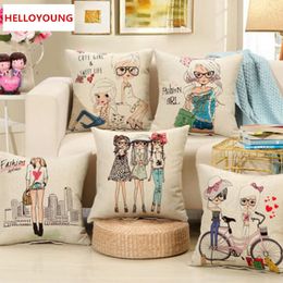 Pillowcase Hot SalesBZ089 Luxury Cushion Cover Pillow Case Home Textiles supplies Lumbar Pillow Fashion girl decorative throw pillows chair