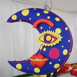 Mask Inflatable Balloon Inflatables Moon With LED Strip and CE Blower for Commedia dell'Arte Masks Decoration
