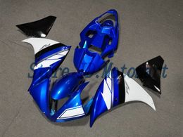 Injection mold Fairing kit for YAMAHA YZFR1 09 10 11 12 YZF R1 2009 2012 YZF1000 ABS black blue Fairings set+gifts YF11
