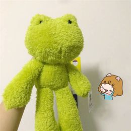 30cm Cute Frog Plush Toy Kids Comfort Stuffed Doll Pillow Cushion Car Home Decor Birthday Gift for Friends 220222
