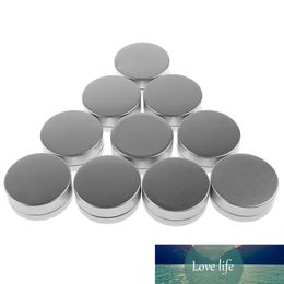 10x 10g Round Aluminium Cosmetics Cream Empty Lip Balm Containers Jars Tin