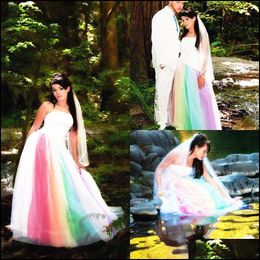 Vestidos De Boda Del Arco Iris Oferta Online | DHgate.com