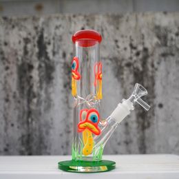 Water Glass Bong Straight Percolator Oil Dab Rigs 18mm Female Joint Water Pipes Glass Bongs With Bowl & Diffused Downstem For Smoking