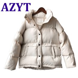 AZYT Women Oversized 4XXL Winter Jacket Thicken Warm Cotton Down Parka Coat Casual Streetwear Down Jacket For Women 201217