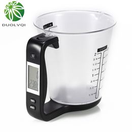 Practical Household Kitchen Electronic Scale Multifunctional Electronic Digital Measuring Cup DIY Baking Milk Powder Gauge Tools Y200328