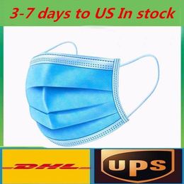 In stock Disposable Mask 50pcs 3-Layer Face Mask Protection and Personal Health Mask with Earloop Mouth Face Sanitary Masks