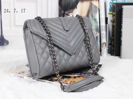 Fashion women casual Wallets Messenger Bag Cross Body chain Bag Handbag Satchel Purse black ys Cosmetic Bags