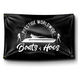 Prestige Worldwide Boats & Hoes Step Brothers Catalina Flag Banner, 3x5ft Polyester Fabric, Hanging National, Free Shipping