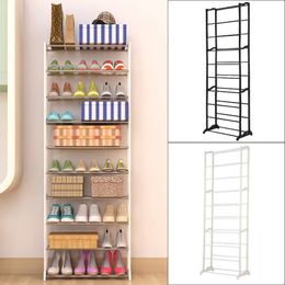 CellDeal 10 Tier Heels Storage Organiser Stand Shelf Holds 20/30 Pairs Organisers Shoes Rack Y200527