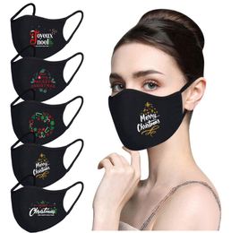 The latest Christmas party masks, breathable cotton holiday decorations, a variety of styles to choose from dust mask, pure black and blank