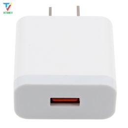 Single USB Charger 2A Fast Charging Travel US Plug Adapter Portable Wall Charger Mobile Phone Cable for iphone Samsung Xiaomi white