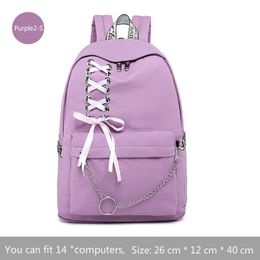 Fashion Girl Schoolbag Female Students Laptop Backpack Kids School Bags For Teenage Girls Women Gray Backpacks Mochila Escolar LJ201029