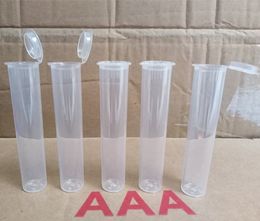 pre roll packaging plastic bottle tube vial Doob Hinged Lid J-tube Blunt squeeze lid childproof 72mm ecig vape cartridge carts holder packaging custom labels