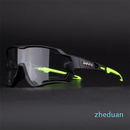 Brand Photochromic Outdoor Sports Sunglasses MTB Mountain Bike Bicycle Riding Cycling Glasses Eyewear Gafas Ciclismo 1 Lens