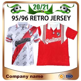 1995/1996 Retro version River Plate soccer jerseys 95/96 Home CANIGGIA Francescoli Camisas de Futebol Soccer Shirt quality Football uniforms