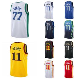 Basketball Jersey Luka Doncic #77 Trae Young #11 Morant #12 2021-22 city jersey Men S-XXL