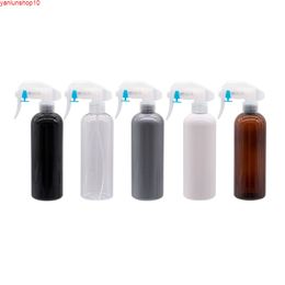 300ml Empty Grey Spray Pump Bottle 300cc Trigger Mist Disinfectant Bottles DIY Plastic Container Black White Brown Clearhigh quatiy