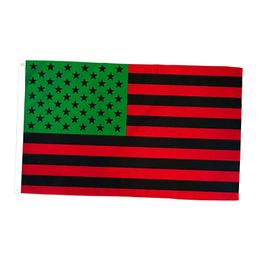 Afro American Black Lives Matter USA Flags - Pan-African Black Liberation UNIA Flags 3x5ft 100D Polyester With Two Brass Grommets