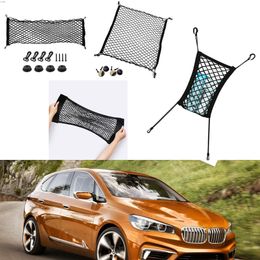 For BMW Active Tourer Model Auto Car Black Rear Trunk Cargo Baggage Organiser Storage Nylon Plain Vertical Seat Net