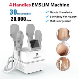 Latest upgrade emslim machine body shape emt hip muscle stimulation Cellulite Treatment fitness lift buttock device with 4 handles