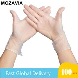 High Quality Guantes Desechables Disposable Gloves Latex 100pcs Luvas Latex Plastic Handschoenen Gants Jetables Kitchen Gloves Y200421