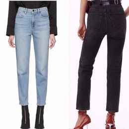 Jeans vintage a vita alta Jeans skinny da donna 2019 Nuovi pantaloni a matita slim Pantaloni Capris adatti a pantaloni da donna Jeans da donna