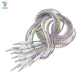 High quality Jack 3.5 Car AUX Cable Male to Male 3.5mm Audio Cable 1M 3ft for iPhone Tablet Headphone 100pcs/lot