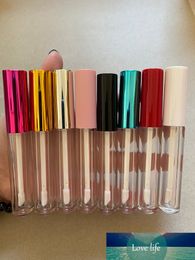 3ml Cosmetic Packing Container Liquid Lipstick Bottles Purple/White/Red/Blue Lids Clear Lip gloss Tubes Empty Lipgloss Packages