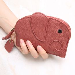 Leather key package small change purse Creative leather women cute multi-functional mini lipstick receive packages in small coin purse